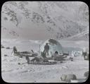 Image of Snow house and sledges at Cape Isabella